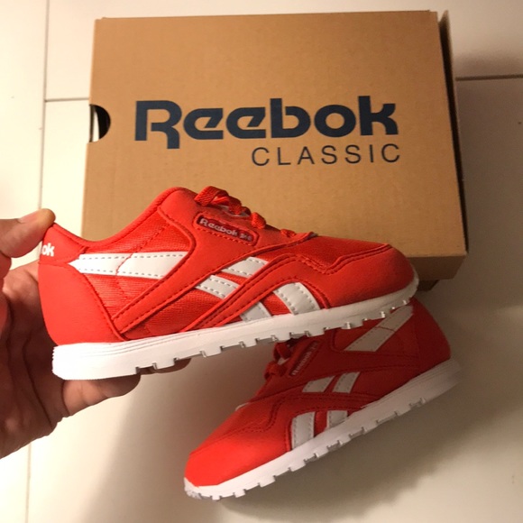 reebok classic nylon orange